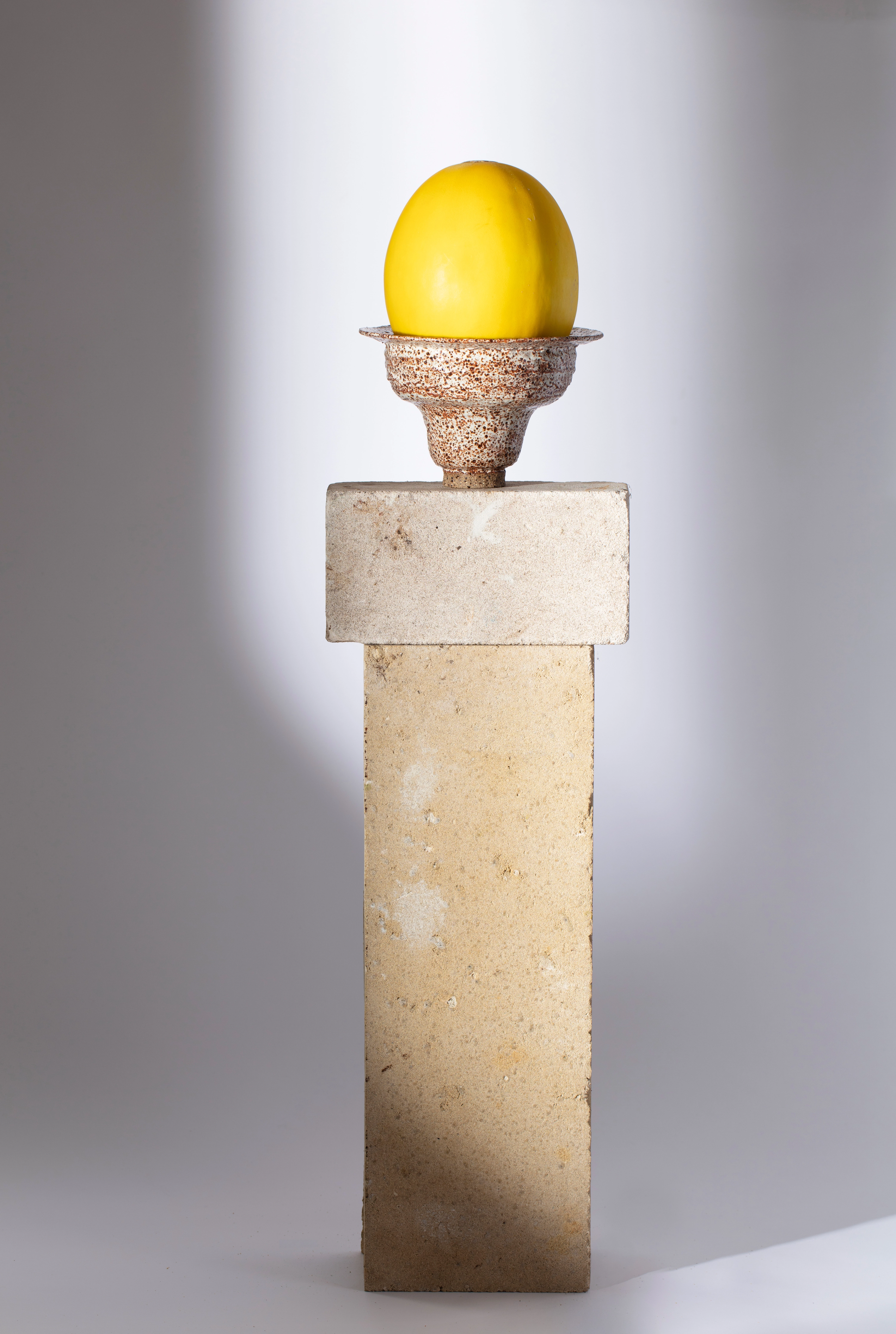 Groundwork #1, 2019. Featuring Joana Partyka, Speckled Bowl (100x180x180mm), shino glazed buff raku trachyte.